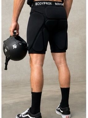 NWOT Bodyprox Padded Compression Shorts Black Size Large Protective Gear